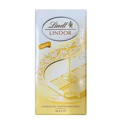 شکلات تخته ای شکلات سفید پرمیوم لینت (lindt) 100 گرمی