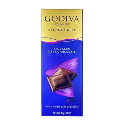 شکلات تخته ای گودیوا تلخ 72 درصد (godiva) 90 گرم