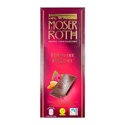 شکلات وگن با طعم کرن بری و بادام موزروت (moserroth) 125 گرم