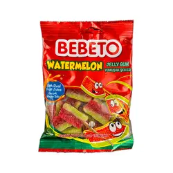 پاستیل مدل هندوانه شکری ببتو (bebeto) 80 گرم