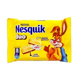 تابلت نسکوییک شکلات سفید و شکلات شیری (nesquik) 70 گرم