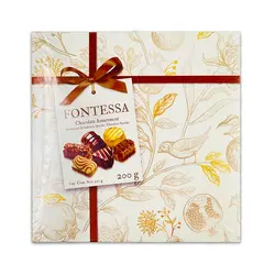 شکلات کادویی صدفی بلژیکی فونتسا (fontessa) 200 گرم