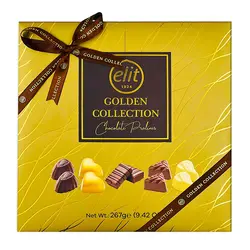 شکلات کادویی الیت مدل گلدن (elit) 267 گرم