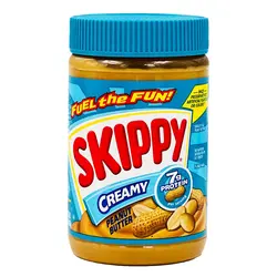 کره بادام زمینی کرمی با پروتیین اضافه اسکیپی (skippy) 462 گرم