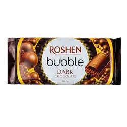 شکلات تخته ای تلخ با مغز بابل روشن (roshen) 80 گرم