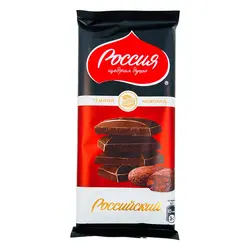 شکلات تخته ای تلخ پوکوس روسیه (poccus) 82 گرم
