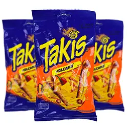 چیپس تند با طعم چیلی و پنیر تاکیز (takis) 100 گرم