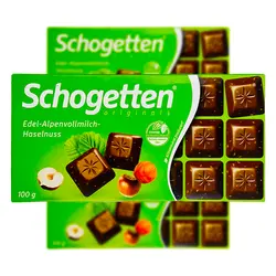 شکلات تخته ای فندقی شوگوتن (schogetten) 100 گرم