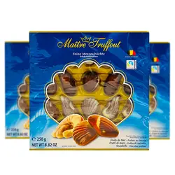 شکلات کادویی صدفی بلزیکی مایتر ترافوت (maitre truffout) 250 گرم