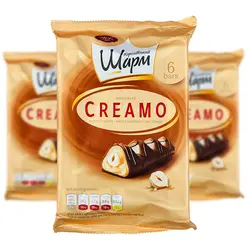 شكلات بار كرمي با مغز كرم فندق 6 عددي ا ب ك (abk) 150 گرم