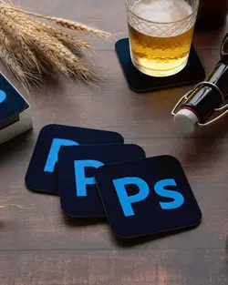 زیر لیوانی فتوشاپ Photoshop