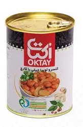 اکتای کنسرو لوبیا چیتی با قارچ 380 گرم