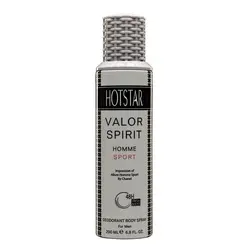 اسپری مردانه هات استار (Hotstar) مدل آلور هوم اسپرت (Valor Spirit) حجم 200 میل