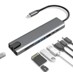 مبدل / تبدیل مدل  TYPE-C TO HDMI /USB/TYPE-C/LAN