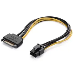 کابل برق sata به 6 پین