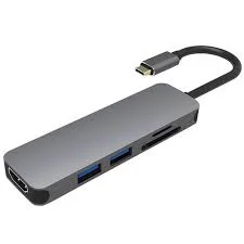 مبدل / تبدیل مدل TYPE-C TO HDMI /SD Card/USB3/(5 in one)