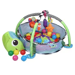 تشک بازی(پلی جیم) و استخر توپ طرح لاک پشت نایس بیبی