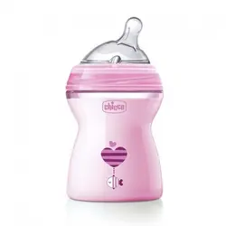 شیشه شیر نوزاد نچرال فلینگ 250 میل طرح جغد و ماهی Chicco