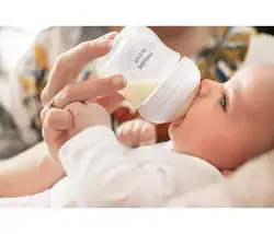 سر شیشه اونت دو عددی نچرال چهار قطره +3 ماه ضد چکه اونت Avent