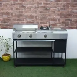 باربیکیو مینی آیلند120سانتی استیل