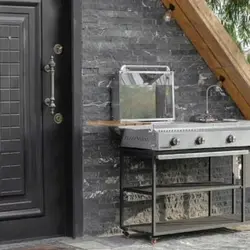 باربیکیو مینی آیلند120سانتی استیل