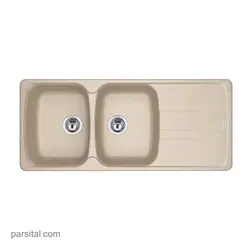 سینک گرانیتی فرانکه کرم شنی مدل AZG 621 254