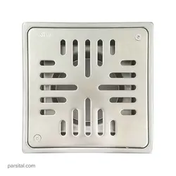کفشور استیل پارکینگی 15×15 خروجی 90جاستایم C0307-27-79S1