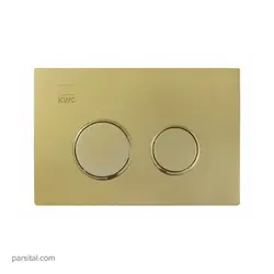 کلید فلاش تانک توکار کی دبلیو سی دایره طلایی pvd
