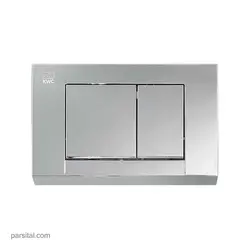 کلید فلاش تانک توکار کی دبلیو سی مستطیل کروم
