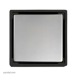 کفشور پلاستیکی ماژین 11×11 درب استیل صاف مشکی