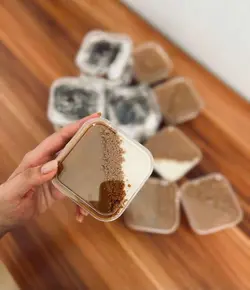 ظرف مربع 200cc تیرامیسو