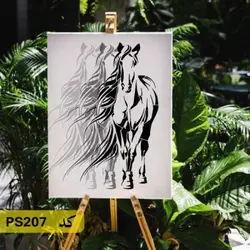 شابلون نقاشی کد PS207 (اسب)