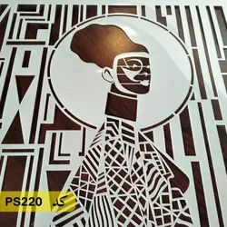 شابلون نقاشی کد PS220 (زن با نقاب)