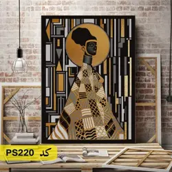 شابلون نقاشی کد PS220 (زن با نقاب)