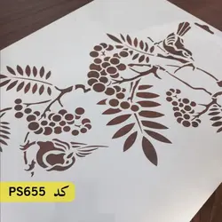 شابلون گل و برگ کد PS655