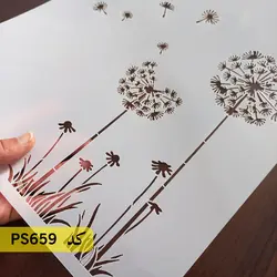 شابلون گل و برگ کد PS659