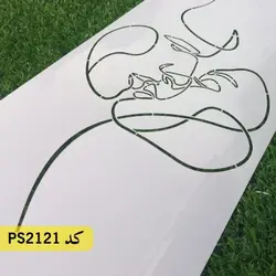 شابلون نقاشی کد PS2121 (بوسه لاین آرت)