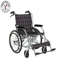 ویلچر حمل بیمار آلومنیوم 863 چرخ 20 دسته متحرک - پارس طب