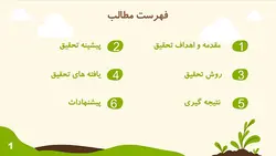 قالب پاورپوینت کشاورزی و گیاه شناسی