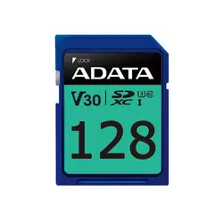 کارت حافظه‌ SDXC ای دیتا مدل Premier Pro کلاس 10 استاندارد UHS-I U3 سرعت 100MBps ظرفیت 128 گیگابایتE-Data SDXC memory card model Premier Pro class 10 standard UHS-I U3 speed 100MBps capacity 128 GB