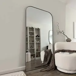 آینه قدی مستطیلی مدرن لبه خم