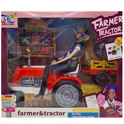 ست باربی در مزرعه و تراکتور