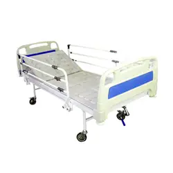تخت بیمارستانی یک شکن مکانیکی رویه ABS بدساید مفصلی