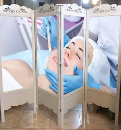 پاراوان پزشکی 4 تیکه لیزر 208