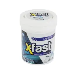 آدامس دراژه بدون شکر با طعم اکالیپتوس قوطی اکس فست 24 گرم