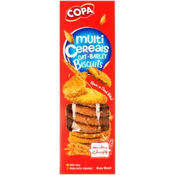 بیسکویت سبوس دار چند غله با طعم وانیل کوپا 150 گرم