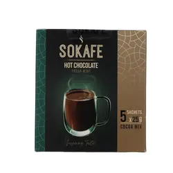 هات چاکلت (شکلات داغ) نعنایی سوکافه 125 گرم 5 عددی