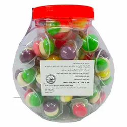 پاستیل توپی مدل توپ رنگی چینی لاو می 50 عددی 500 گرم