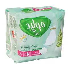 نوار بهداشتی ویژه شب آلوئه ورا سایز بزرگ اولترا مولپد 8 عددی کد 5564