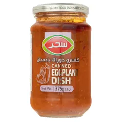 کنسرو خوراک بادمجان شیشه سحر 375 گرم